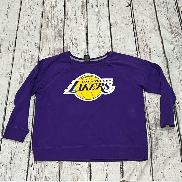 Women's Los Angeles Lakers NBA Basketball Crewneck Sweatshirt - Picture 1 of 3